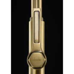 Abode Hex Industrial Single Lever Mono Kitchen Mixer Tap - Antique Brass