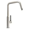 Abode Hex Industrial Single Lever Mono Kitchen Mixer Tap - Brushed Nickel