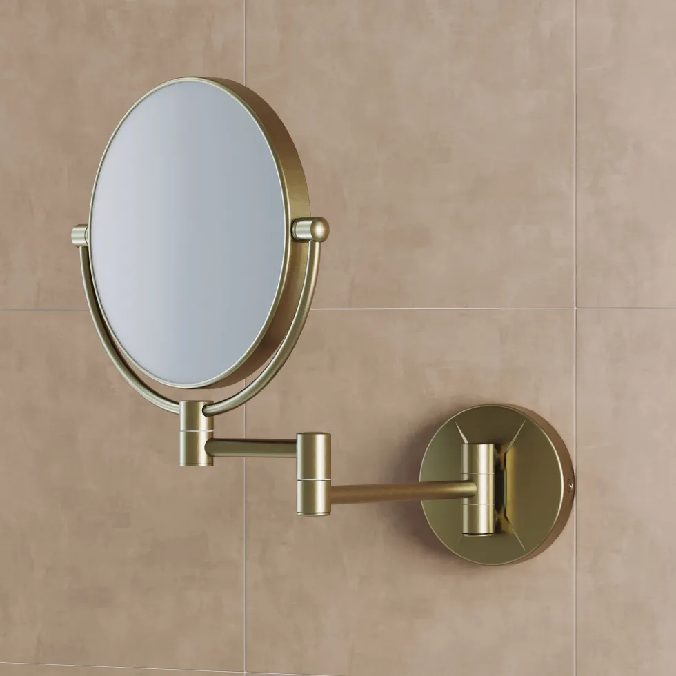 Alina Round Cosmetic Magnifying Wall Mirror - 200mm