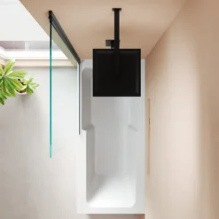 Armourcast Reinforced Keyhole Shower Bath with Shower Screen - 1700mm