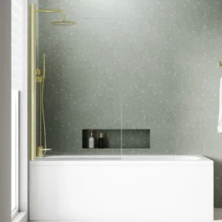 Armourcast Reinforced Single Ended Shower Bath & Shower Screen