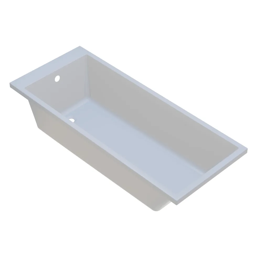 Armourcast Reinforced Slim Edge Square Single Ended Bath