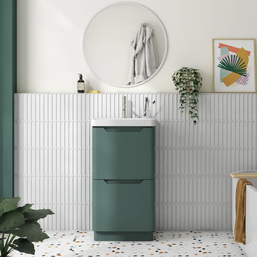 Ava 500mm Floorstanding Vanity Unit & Basin