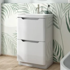Ava 600mm Floorstanding Vanity Unit & Basin