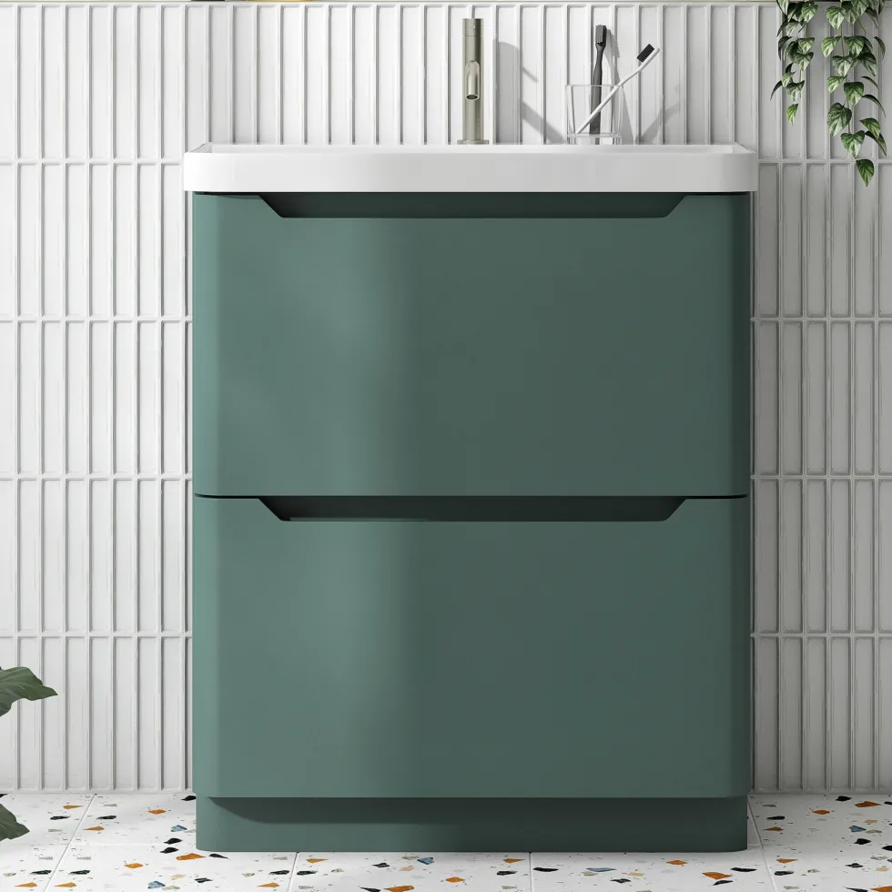 Ava 800mm Floorstanding Vanity Unit & Basin