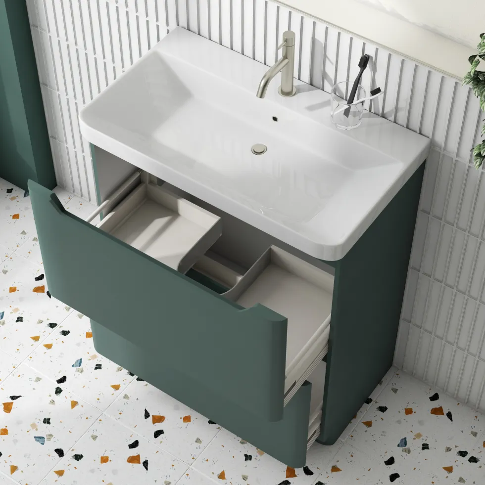 Ava 800mm Floorstanding Vanity Unit & Basin