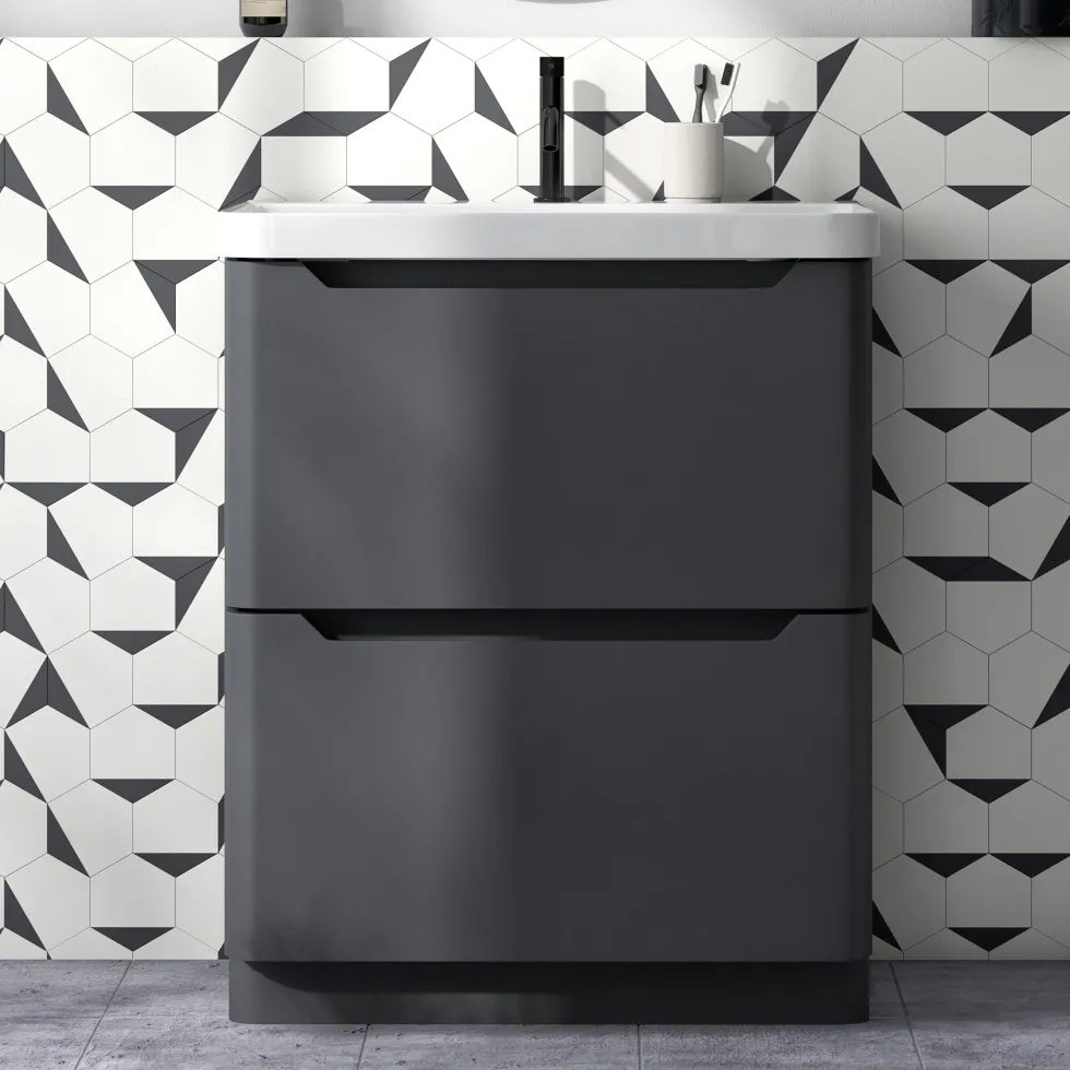 Ava 800mm Floorstanding Vanity Unit & Basin