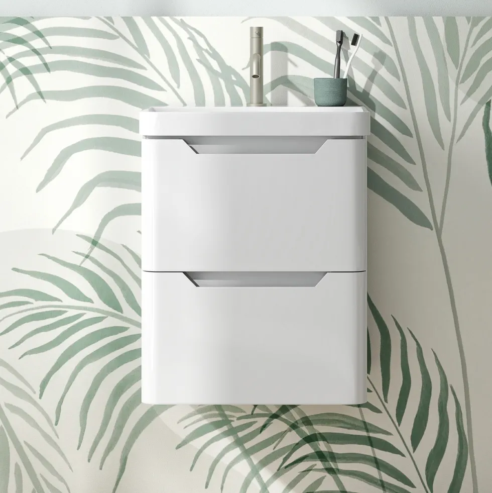 Ava 500mm Wall Hung Vanity Unit & Basin