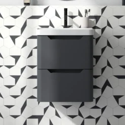 Ava 500mm Wall Hung Vanity Unit & Basin