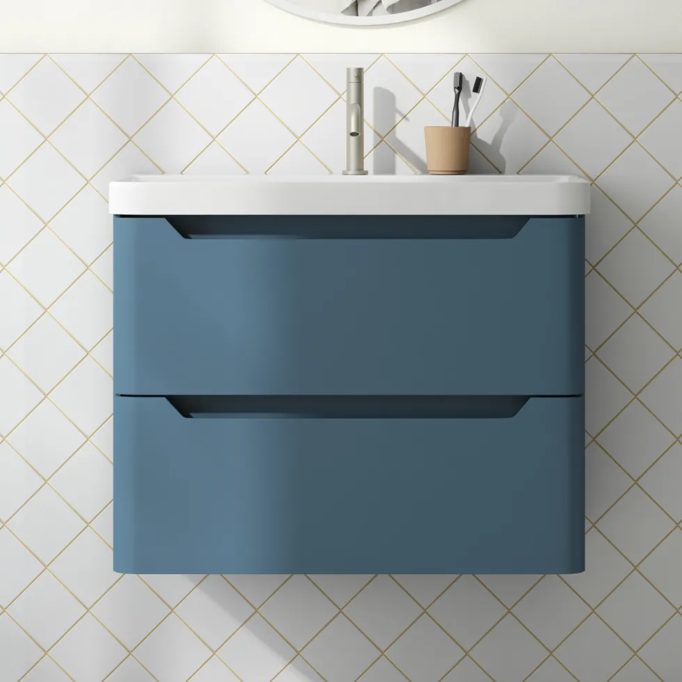 Ava 800mm Wall Hung Vanity Unit & Basin