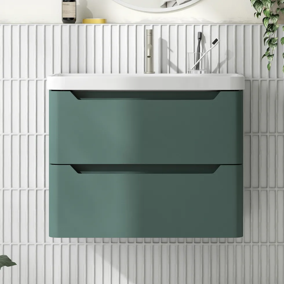Ava 800mm Wall Hung Vanity Unit & Basin