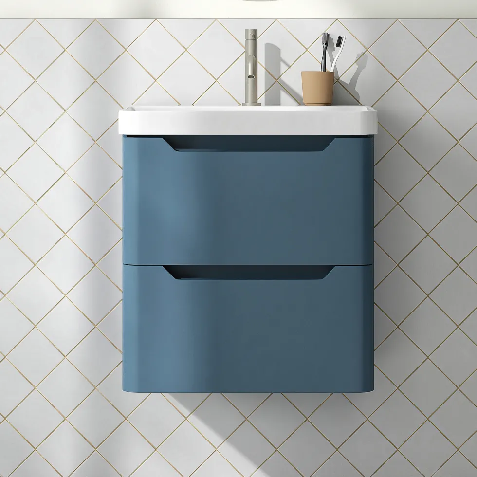 Ava 600mm Wall Hung Vanity Unit & Basin