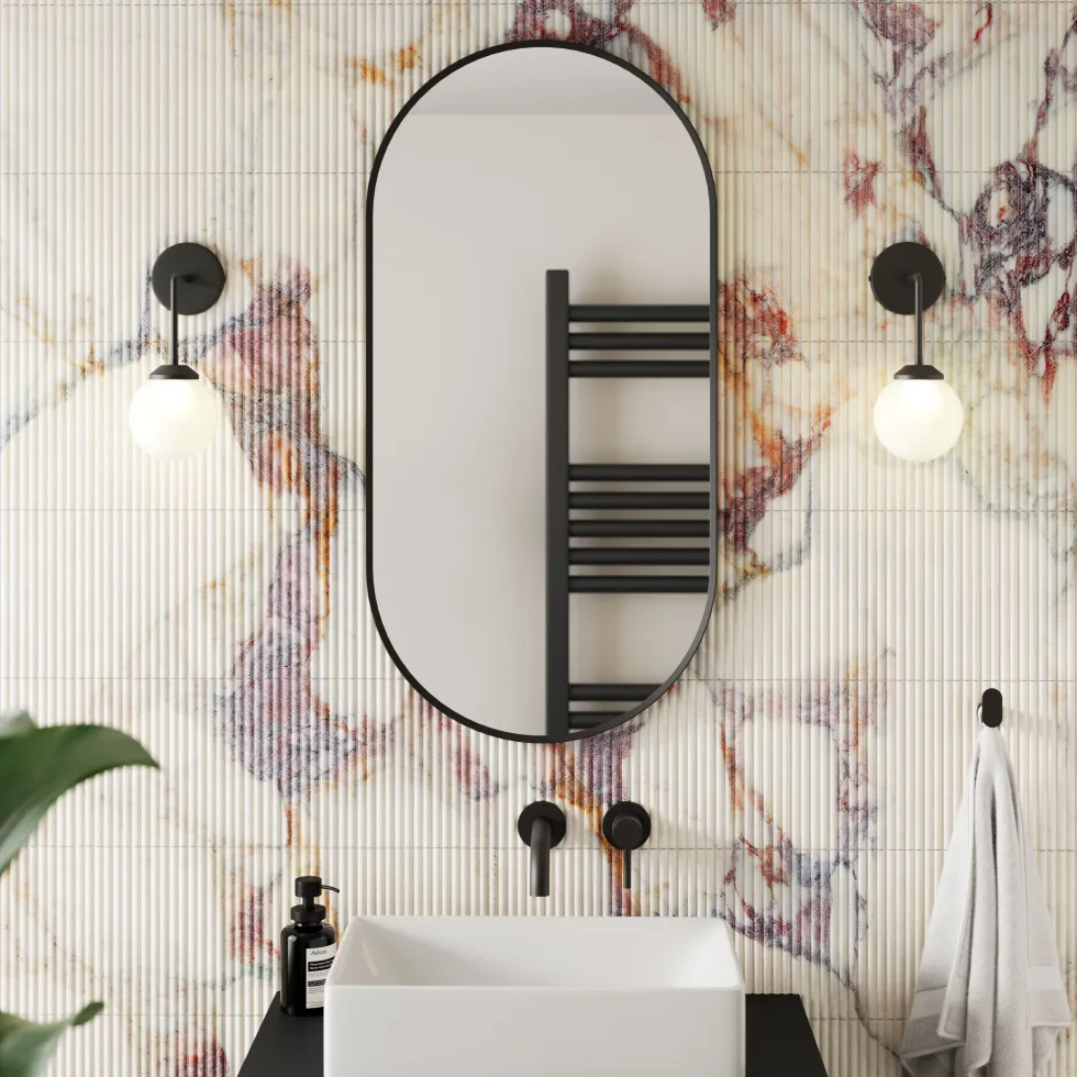 Billy Oval Framed Mirror - 500 x 1000mm