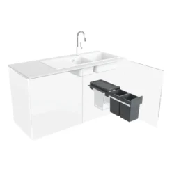 Blanco Botton Pro 30 litre 2 Container Waste Organiser for 300mm Kitchen Cabinets