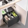 Blanco Botton Pro 39 litre 3 Container Waste Organiser for 600mm Kitchen Cabinets