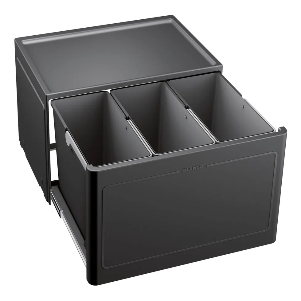 Blanco Botton Pro 39 litre 3 Container Waste Organiser for 600mm Kitchen Cabinets