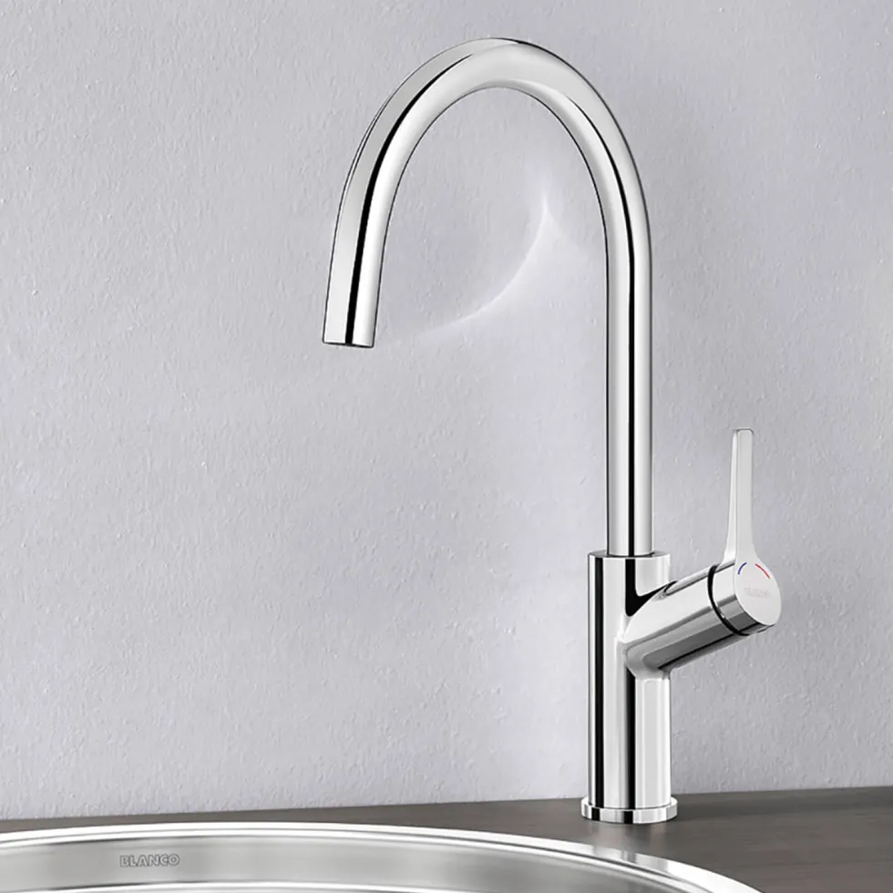 Blanco Carena Single Lever Chrome Mono Kitchen Mixer Tap