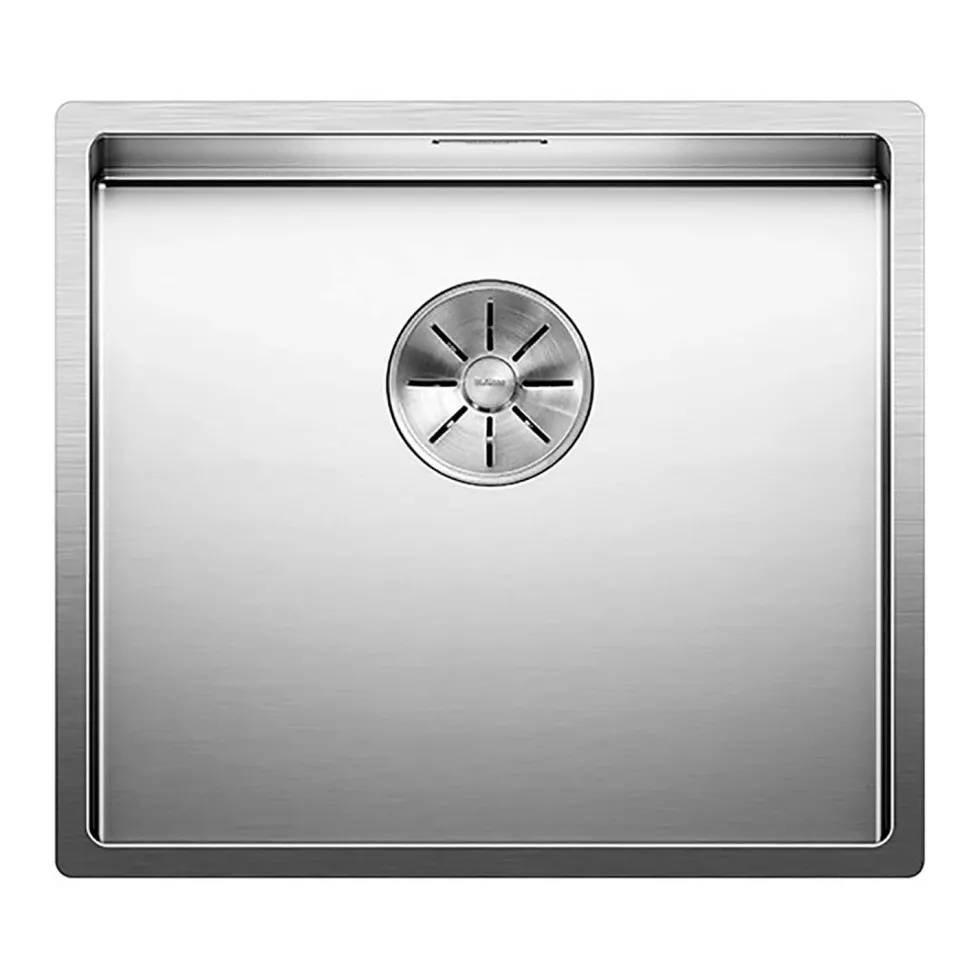 Blanco Claron 1 Bowl Undermount Satin Polish Stainless Steel Kitchen Sink & Waste - 490 x 440mm
