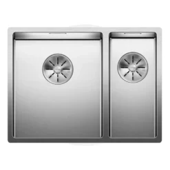 Blanco Claron 1.5 Bowl Undermount Satin Polish Stainless Steel Kitchen Sink & Waste - 585 x 440mm