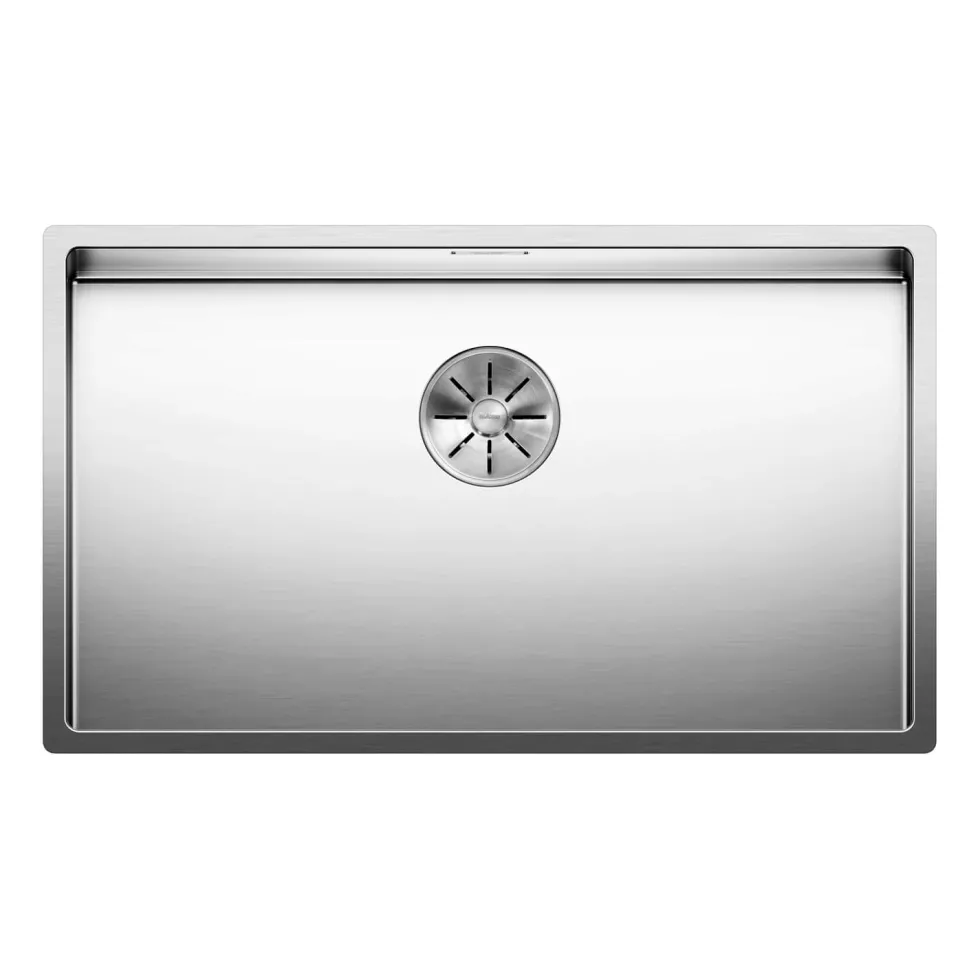 Blanco Claron Extra Large 1 Bowl Satin Polish Stainless Steel Kitchen Sink & Waste - 740 x 440mm