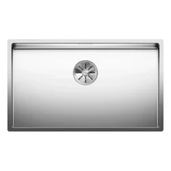 Blanco Claron Extra Large 1 Bowl Satin Polish Stainless Steel Kitchen Sink & Waste - 740 x 440mm