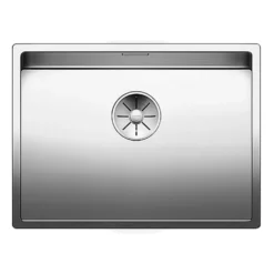 Blanco Claron Large 1 Bowl Undermount Satin Polish Stainless Steel Kitchen Sink & Waste - 590 x 440mm