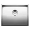 Blanco Claron Large 1 Bowl Undermount Satin Polish Stainless Steel Kitchen Sink & Waste - 540 x 440mm