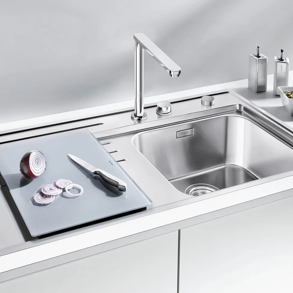 Blanco Eloscope-F II Chrome Retractable Mono Kitchen Mixer Tap