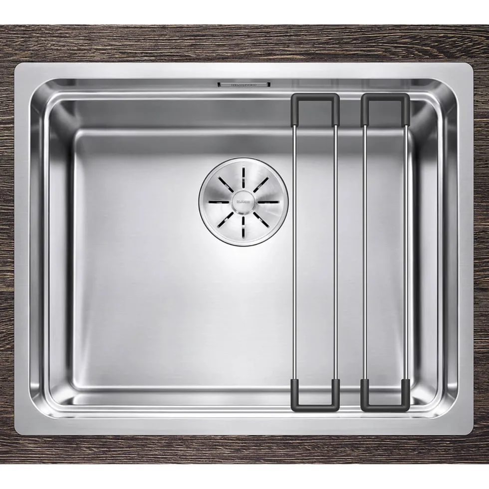 Blanco Etagon Large 1 Bowl Satin Polish Inset or Undermount Stainless Steel Kitchen Sink & Waste - 540 x 440mm