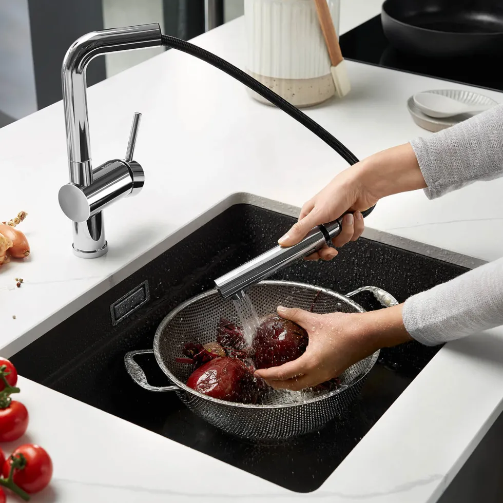 Blanco Etagon 500-U Large 1 Bowl Silgranit Composite Undermount Kitchen Sink & Waste - 530 x 460mm