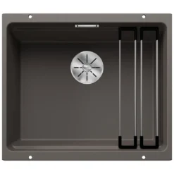 Blanco Etagon 500-U Large 1 Bowl Silgranit Composite Undermount Kitchen Sink & Waste - 530 x 460mm