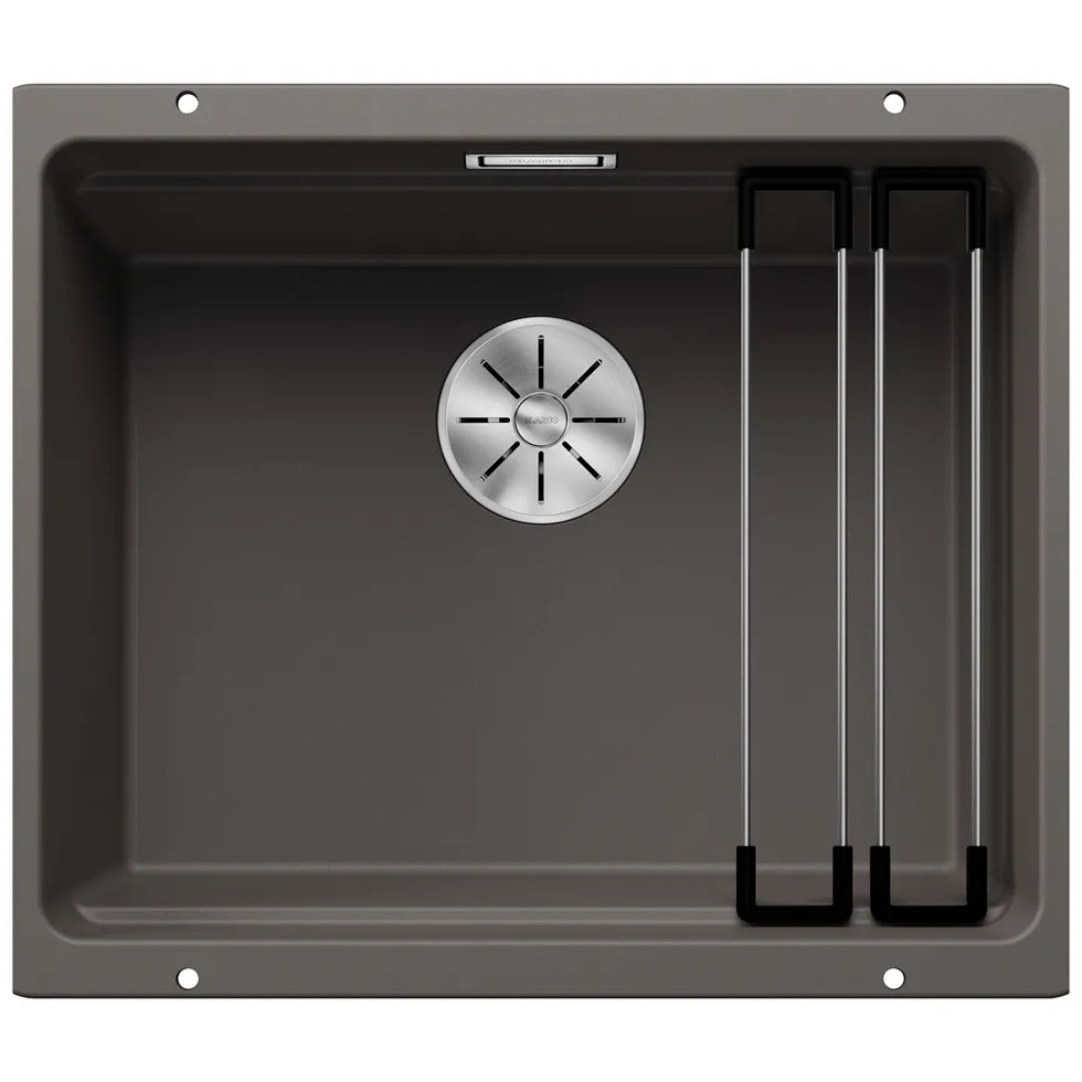 Blanco Etagon 500-U Large 1 Bowl Silgranit Composite Undermount Kitchen Sink & Waste - 530 x 460mm