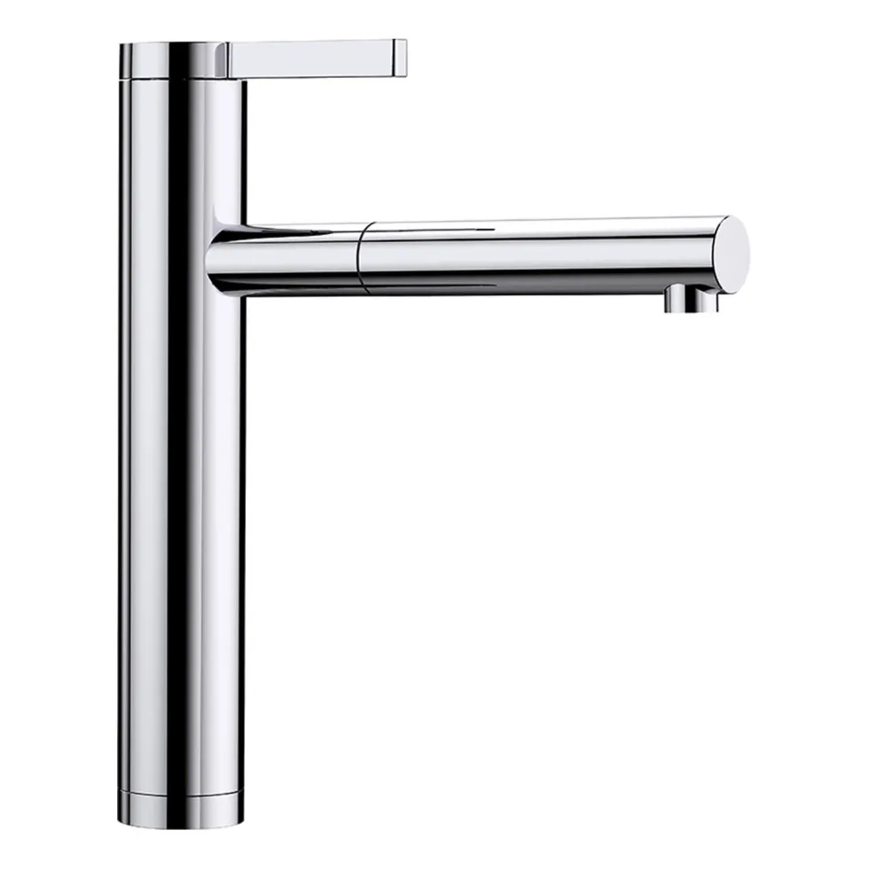 Blanco Linee-S Single Lever Chrome Pull Out Kitchen Mixer Tap