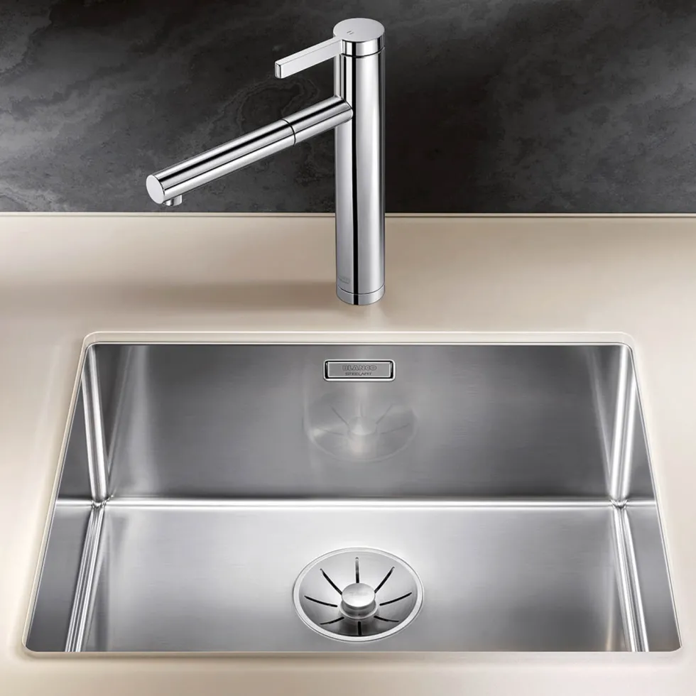 Blanco Linee-S Single Lever Chrome Pull Out Kitchen Mixer Tap