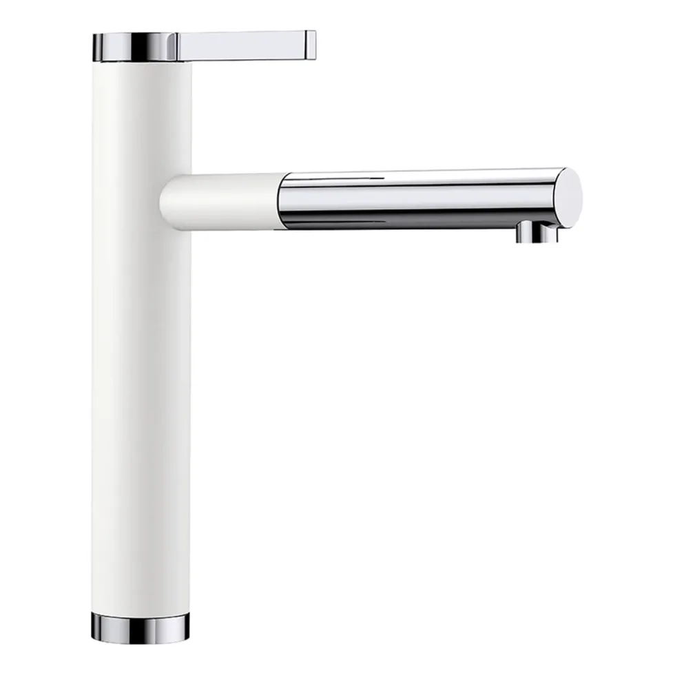 Blanco Linee-S Single Lever Pull Out Kitchen Mixer Tap with Silgranit Matching Finish