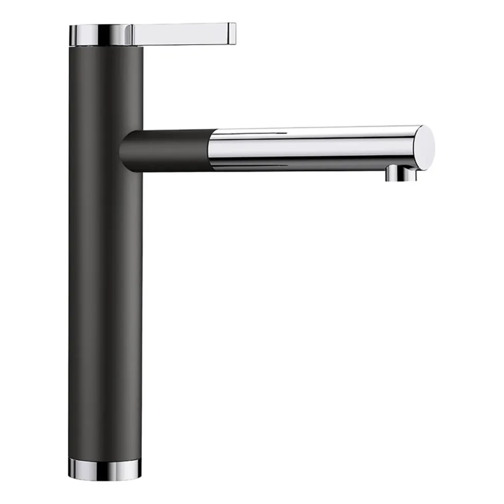 Blanco Linee-S Single Lever Pull Out Kitchen Mixer Tap with Silgranit Matching Finish
