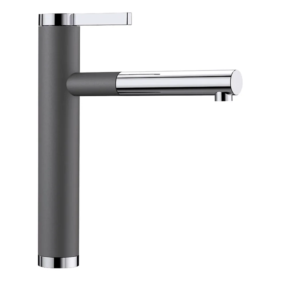 Blanco Linee-S Single Lever Pull Out Kitchen Mixer Tap with Silgranit Matching Finish