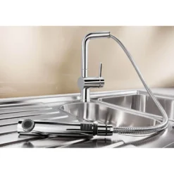 Blanco Linus-S Single Lever Mono Pull Out Kitchen Mixer Tap