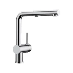 Blanco Linus-S Vario Single Lever Chrome Mono Pull Out Kitchen Mixer Tap with Dual Spray