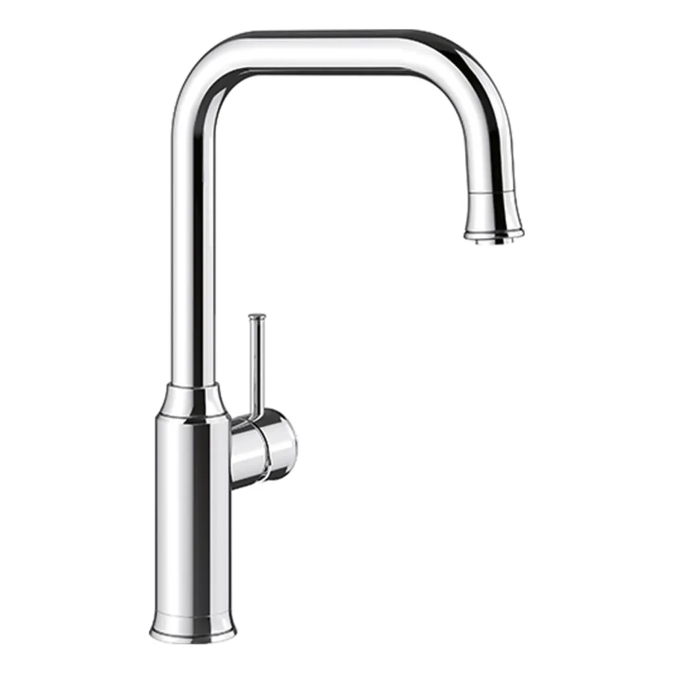 Blanco Livia-S Single Lever Mono Pull Out Mono Kitchen Mixer Tap - Chrome