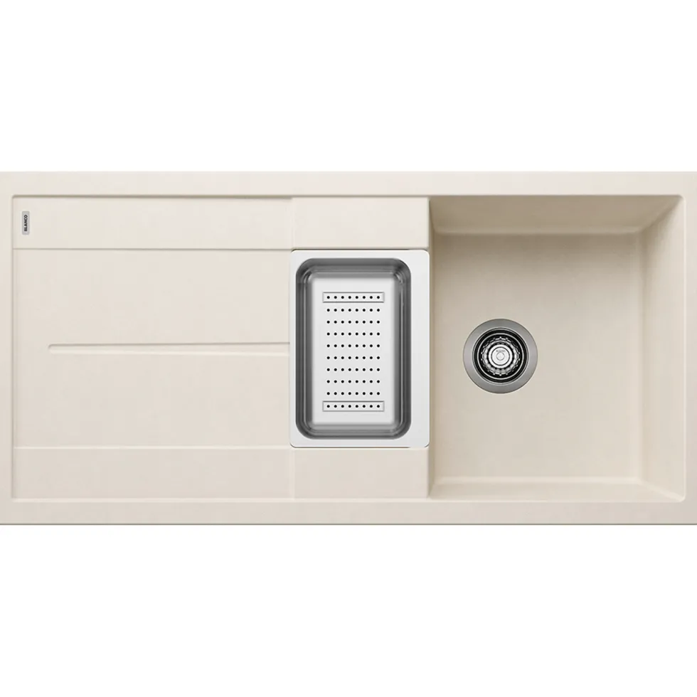 Blanco Metra 6 S 1.5 Bowl Inset Silgranit Composite Kitchen Sink & Waste with Reversible Drainer - 1000 x 500mm