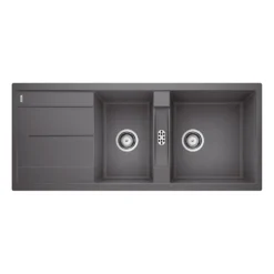 Blanco Metra 8 S 1.5 Bowl Inset Silgranit Composite Kitchen Sink & Waste with Reversible Drainer - 1160 x 500mm