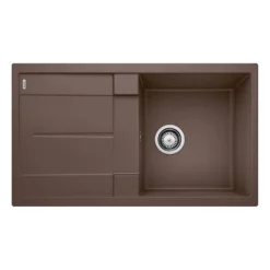 Blanco Metra 5 S Compact 1 Bowl Inset Silgranit Composite Kitchen Sink & Waste with Reversible Drainer - 860 x 500mm