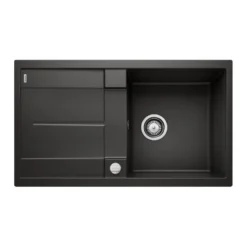 Blanco Metra 5 S Compact 1 Bowl Inset Silgranit Composite Kitchen Sink & Waste with Reversible Drainer - 860 x 500mm