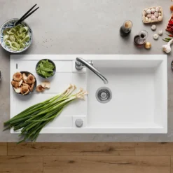 Blanco Metra XL 6 S 1 Bowl Inset Silgranit Composite Kitchen Sink & Waste with Reversible Drainer - 1000 x 500mm