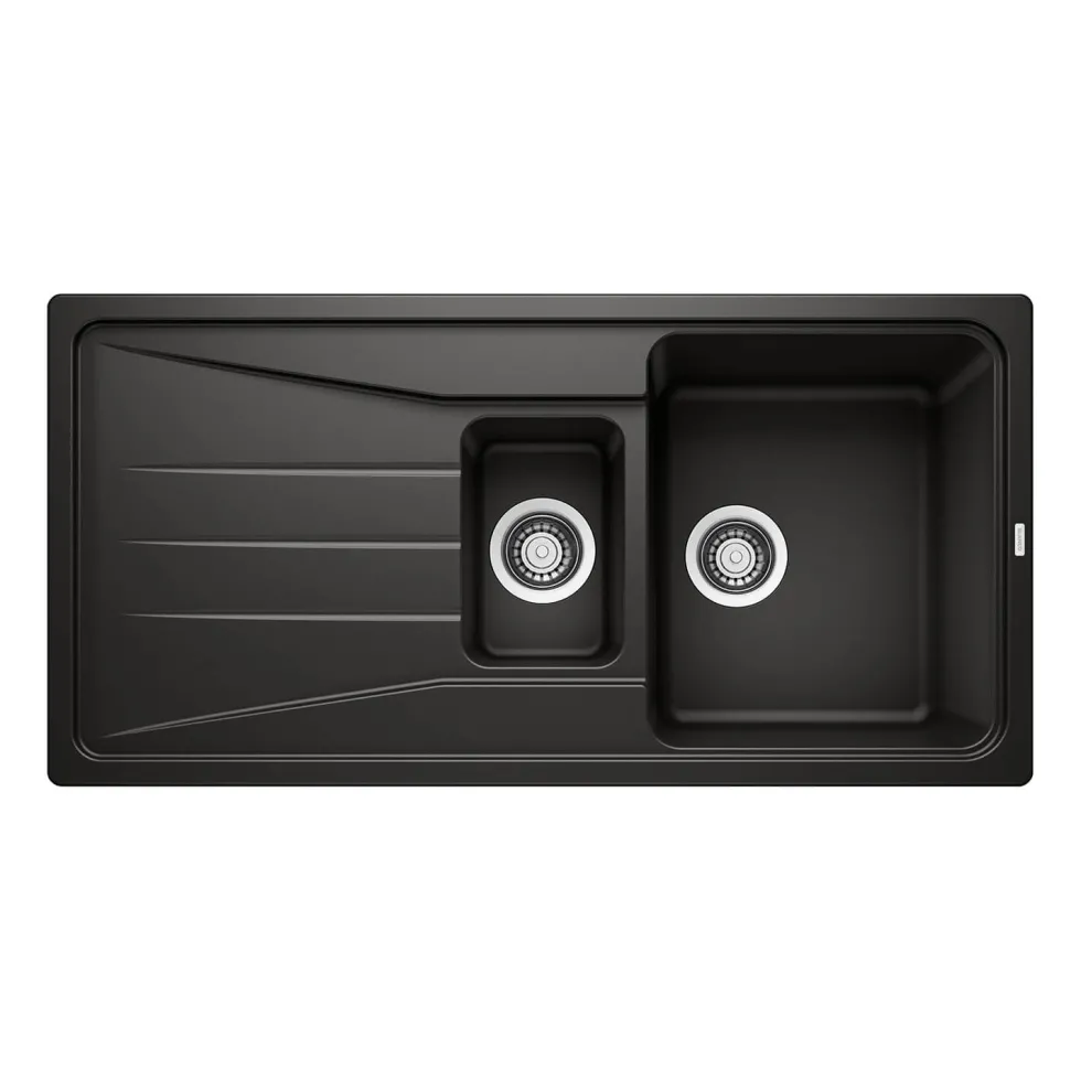 Blanco Sona 6 S 1.5 Bowl Inset Silgranit Composite Kitchen Sink & Waste with Reversible Drainer - 1000 x 500mm