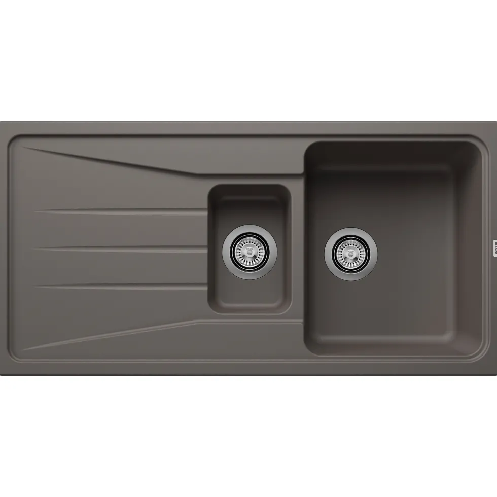 Blanco Sona 6 S 1.5 Bowl Inset Silgranit Composite Kitchen Sink & Waste with Reversible Drainer - 1000 x 500mm