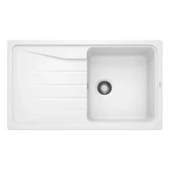 Blanco Sona 5 S Compact 1 Bowl Inset Silgranit Composite Kitchen Sink & Waste with Reversible Drainer - 860 x 500mm