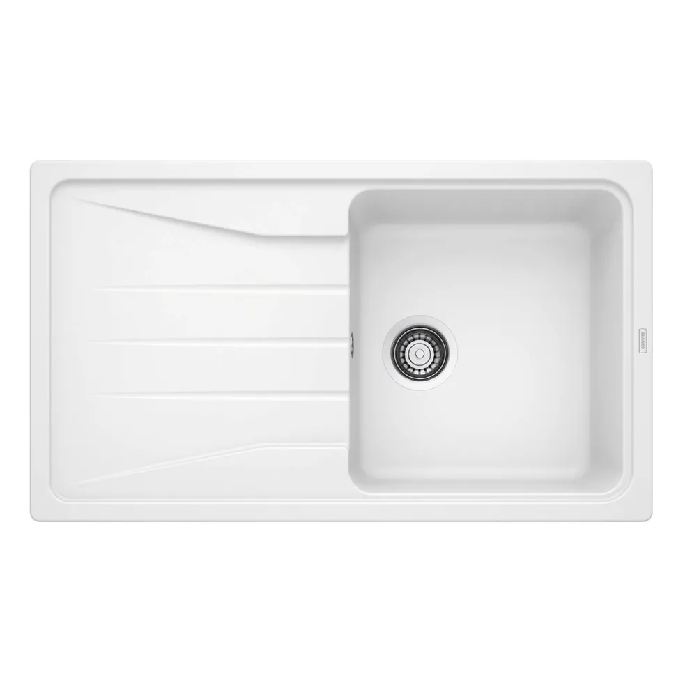 Blanco Sona 5 S Compact 1 Bowl Inset Silgranit Composite Kitchen Sink & Waste with Reversible Drainer - 860 x 500mm