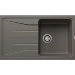 Blanco Sona 5 S Compact 1 Bowl Inset Silgranit Composite Kitchen Sink & Waste with Reversible Drainer - 860 x 500mm